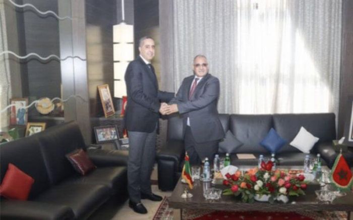 Photo de De hauts responsables de la sécurité mauritanienne reçus par Hammouchi