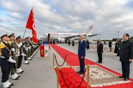 Photo de Le Président tunisien Kaïs Saied en visite officielle à Alger