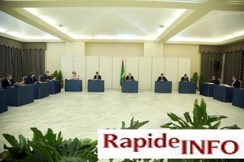 30 04 2020 Communique Conseil des ministres réuni jeudi au palais présidentiel à Nouakchott sous la présidence de Mohamed Ould Cheikh El Ghazouani Président de la République