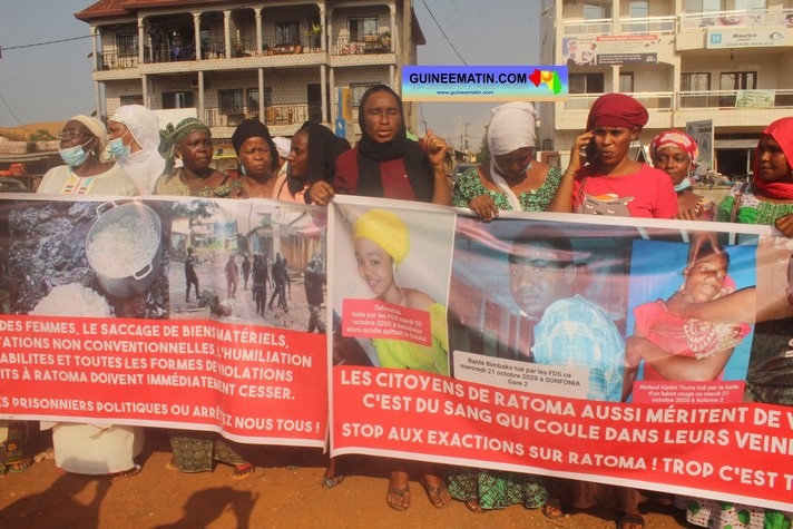 manifestation des femmes opposition jeunes tues conakry