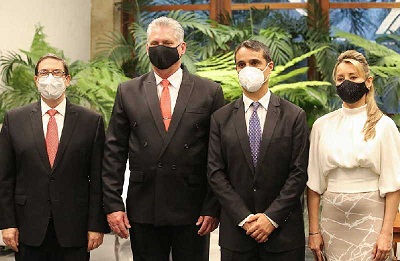 Photo de Le Pdt de Cuba reçoit des lettres de créance de nouveaux ambassadeurs