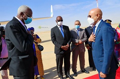 Photo de Le président de la transition malienne entame une visite dans notre pays
