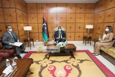 Photo de Ismaël Cheikh Ahmed remet un message au Président du Conseil libyen