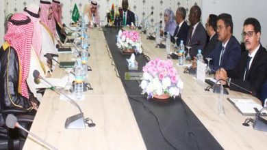 Photo de Le ministre des Affaires étrangères tient une réunion de travail avec le ministre saoudien des Affaires étrangères