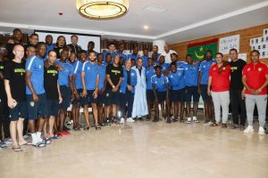 Le Ministre des Sports rend visite aux membres de l'équipe national