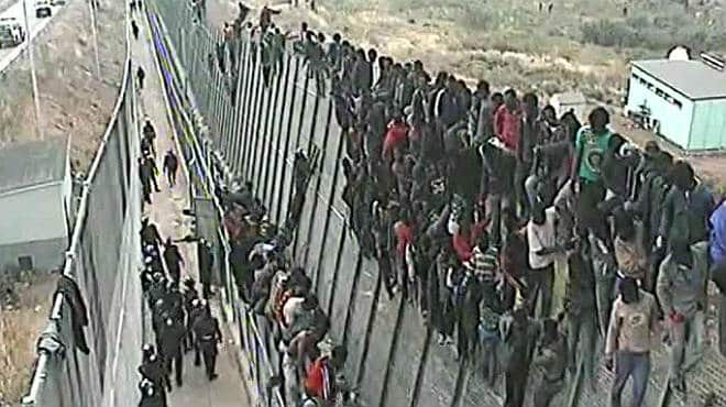 Au total, 130 migrants sont parvenus à entrer vendredi à Melilla