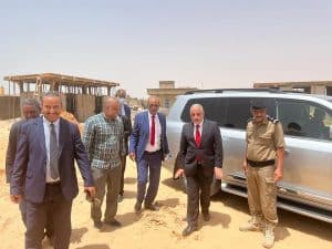 Le Délégué général de Taazour visite une école en construction 2