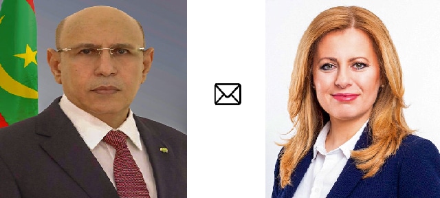 Photo de Message de félicitations du Président mauritanien à la Présidente slovaque
