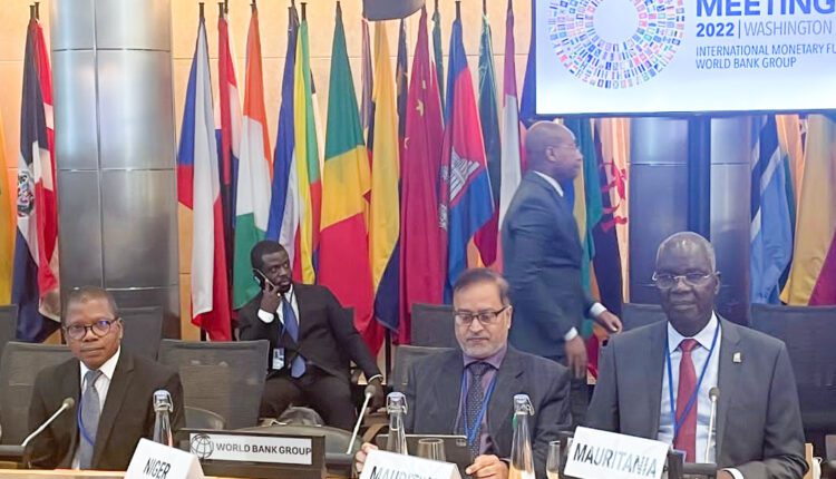 La Mauritanie participe aux réunions du Groupe de la Banque Mondiale et du FMI