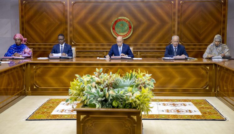 Conseil des ministres Mauritanie aujourd'hui