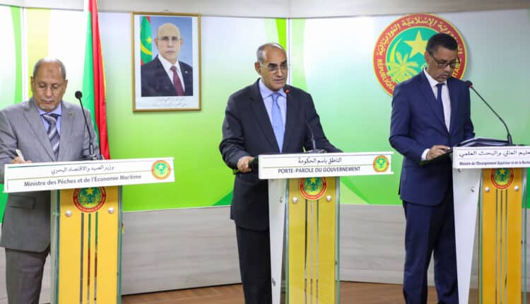 Photo de communiqué du conseil des ministres mauritanie:  les résultats