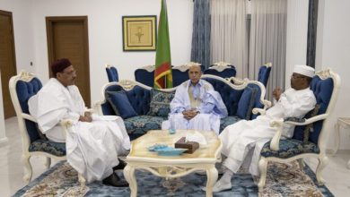 Photo de Niamey: le président de la République s’entretient avec ses homologues nigérian et tchadien