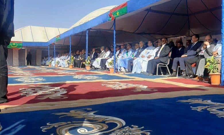 Pose de la première pierre du projet de renforcement du système d'alimentation en eau potable de la ville de Nouadhibou à partir de la nappe de Boulenouar.