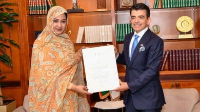 Photo de La première dame de Mauritanie en visite à L’ISESCO au Maroc