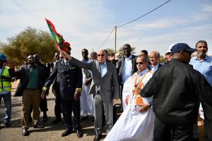 Le Président de la République supervise le lancement des travaux de réhabilitation du tronçon routier Boghé-Kaédi