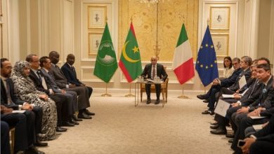 Photo de Séance de travail entre hommes d’affaires mauritaniens et italiens