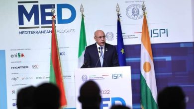 Photo de Discours du président Ghazouani devant la 8e session MED2022