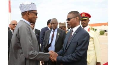 Photo de Départ de Nouakchott du Président du Nigeria