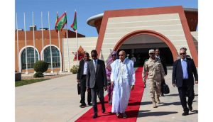 Le Président de la République arrive à Tichitt