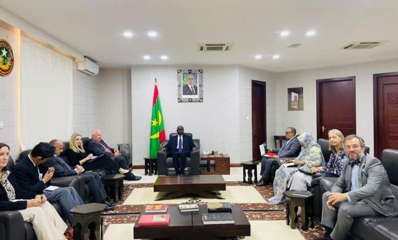 Le ministre des Affaires étrangère reçoit certains diplomates