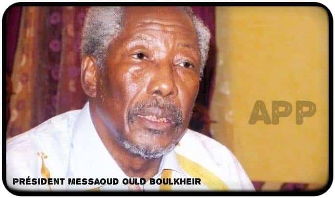 Mr. Messaoud OULD Boulkheir, président de l’Alliance Populaire Progressiste (APP) :