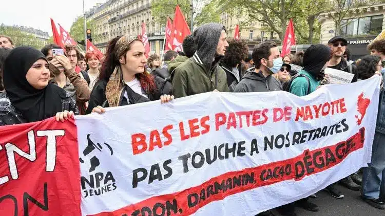 Manifestations en France contre la politique migratoire