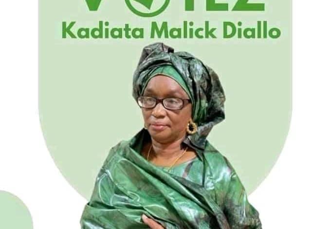 Kadiata Malick Diallo, candidate de la coalition "Espoir"