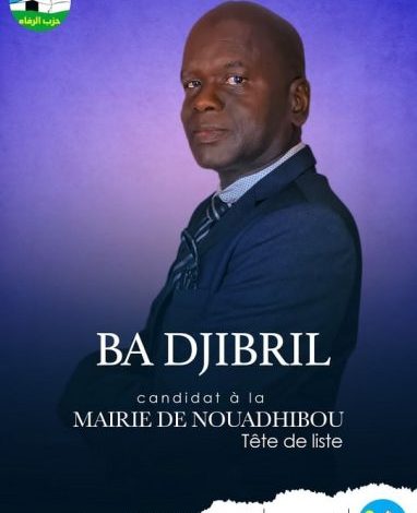 Interview avec M. DJIBRIL BA, candidat du parti Ravah - Municipalité de Nouadhibou