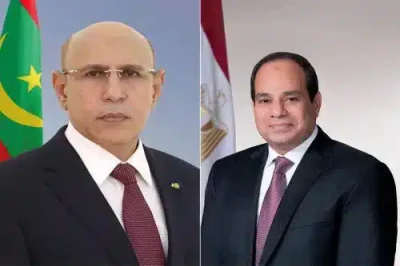 Photo de Le Président Al-Sissi reçoit un appel téléphonique de son homologue mauritanien