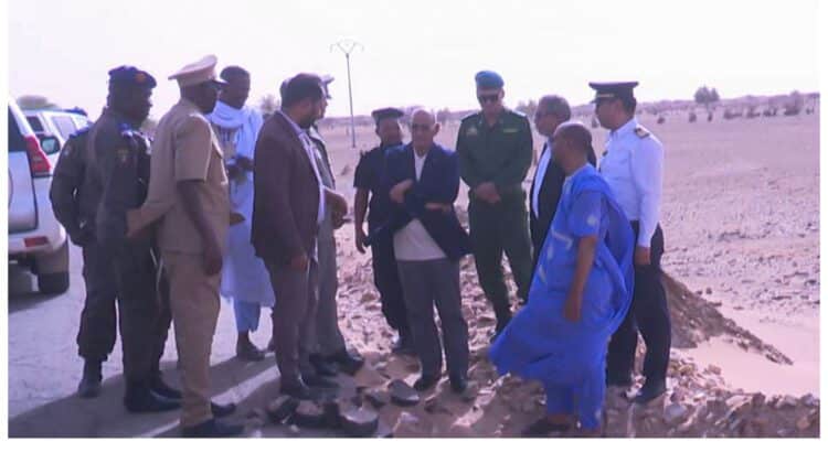 Le ministre de l’Equipement visite les travaux en cours