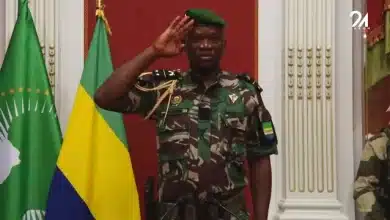 Photo de Brice Oligui Nguema, un général, a été désigné président de transition du Gabon.