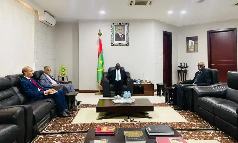Le ministre des Affaires étrangères reçoit l'ambassadeur de la République algérienne