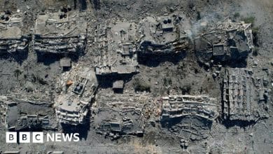 Photo de Les frappes aériennes israéliennes continues contre Gaza ont détruit la majeure partie du quartier