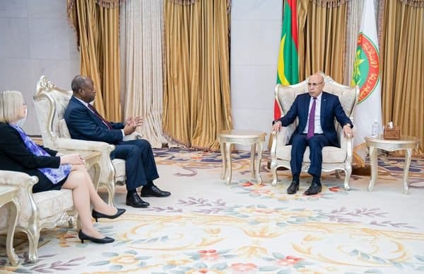 Photo de Le Président de la République reçoit une délégation des Nations Unies