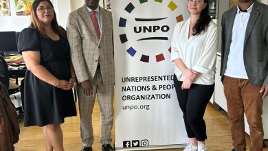 Photo de Rencontre à Bruxelles entre Biram Dah Abeid et  L’UNPO