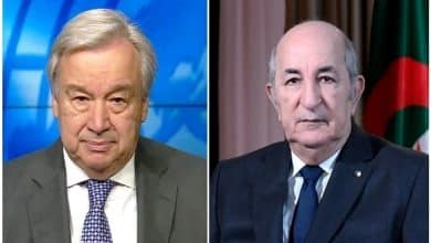 Photo de Entretien téléphonique entre le président algérien et Guterres