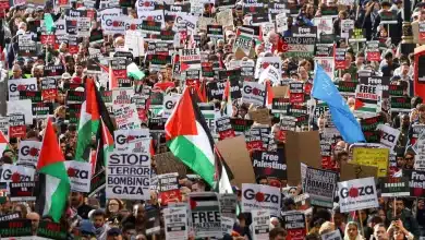 Photo de Londres: environ 100 000 personnes participent à une manifestation pro-palestinienne