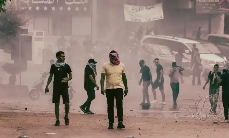 Photo de Violentes manifestations pro-palestiniennes à Beyrouth