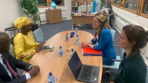 Madame Lalya Aly Kamara s'est entretenue avec la DG de l'OIM