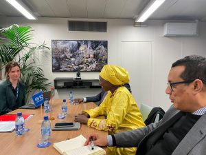 Madame Lalya Aly Kamara s'est entretenue avec la DG de l'OIM