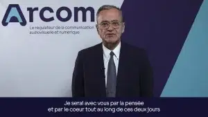 M. Roch-Olivier MAISTRE, président du REFRAM et président de l'Autorité de régulation de la communication audiovisuelle et numérique de France - Message vidéo aux membres, 16 novembre 2023 - (DR)