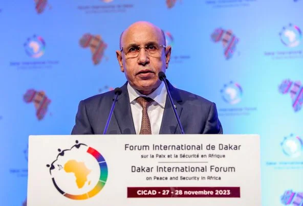 Discours du Président Ghazouani au Forum international de Dakar