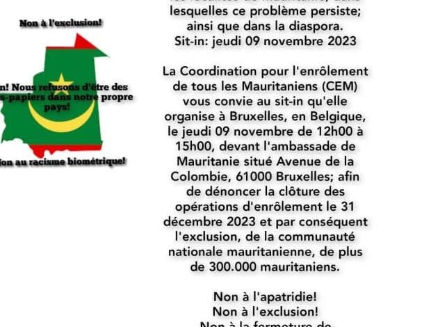 Photo de Organisation des sit-in devant les centres d’enrôlement