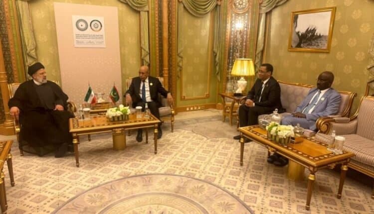 Le Président de la République s’entretient avec son homologue iranien
