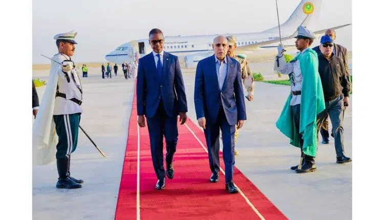 Le Président de la République regagne Nouakchott en provenance de Zoueirate
