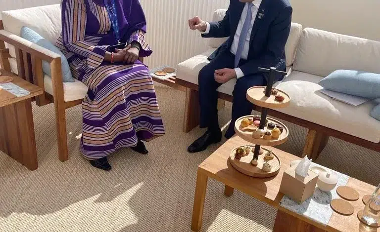 Le Président de la République s’entretient avec la vice-présidente du Bénin.