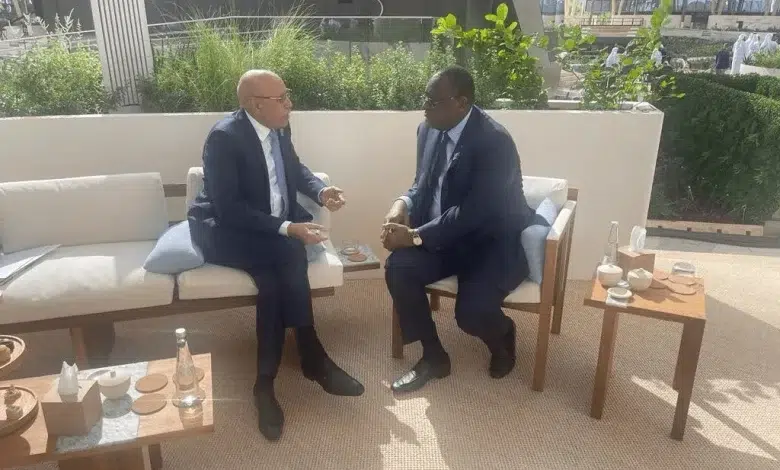 Le Président de la République s’entretient avec le président sénégalais.