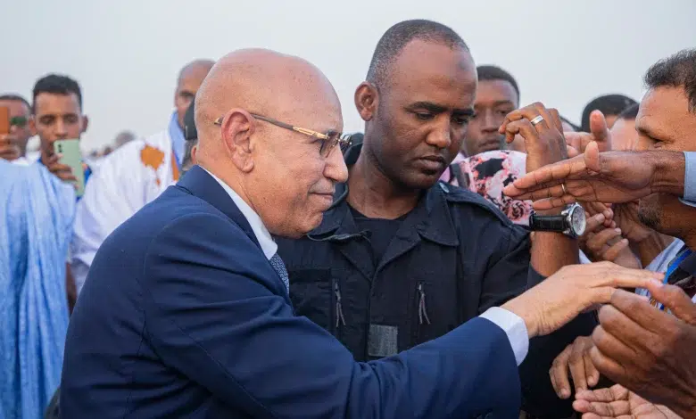 Arrivée du Président de la République dans la ville d’Aleg