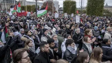 Photo de Suède: manifestation en soutien aux Palestiniens à Stockholm