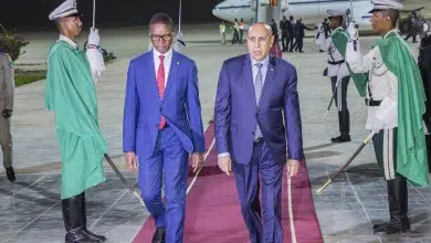 Photo de Retour du Président Ghazouani après la cérémonie d’investiture du président tchadien